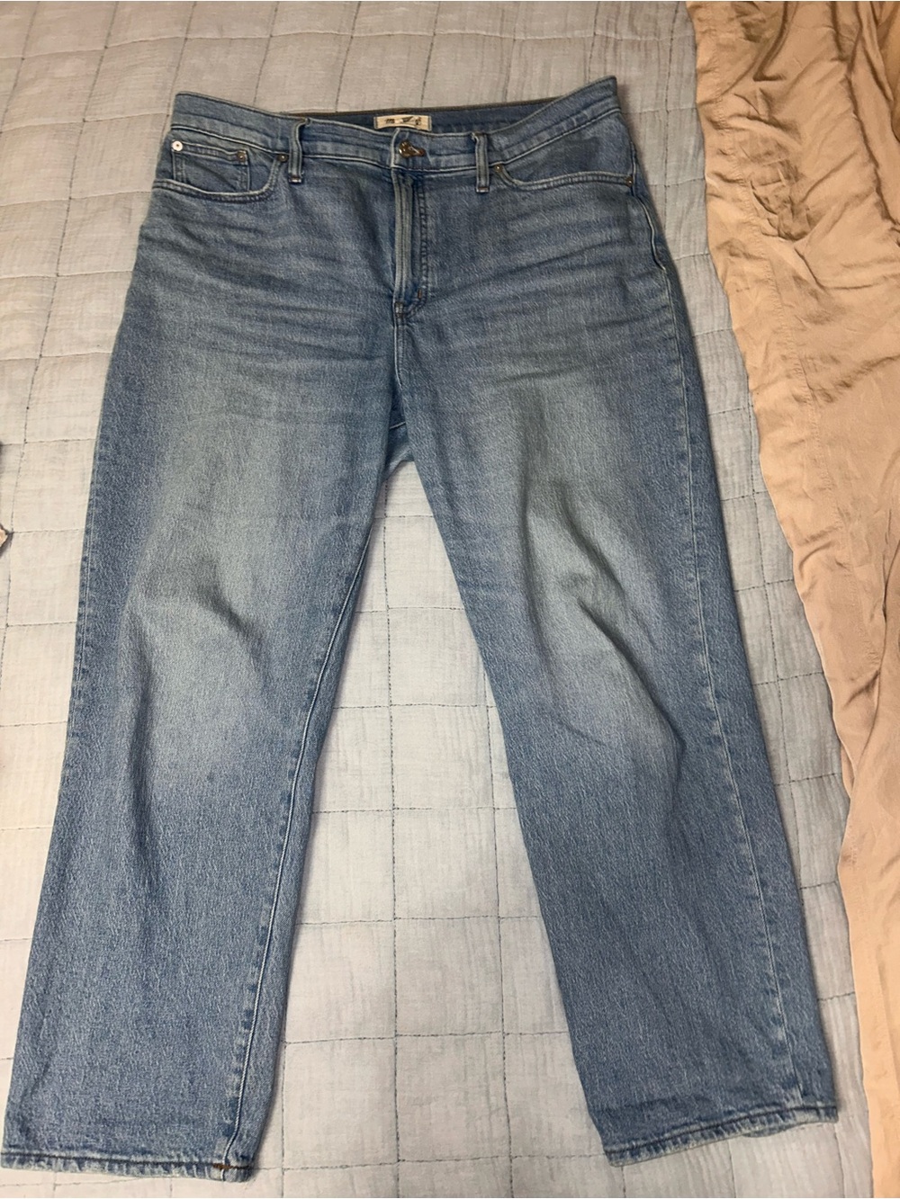 Madewell Vintage Light Wash Straight Jeans